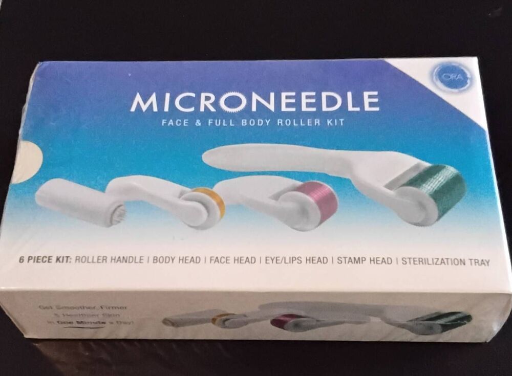 New & Sealed~ORA Microneedle 6 Pc. Face & Full Body Roller Kit
